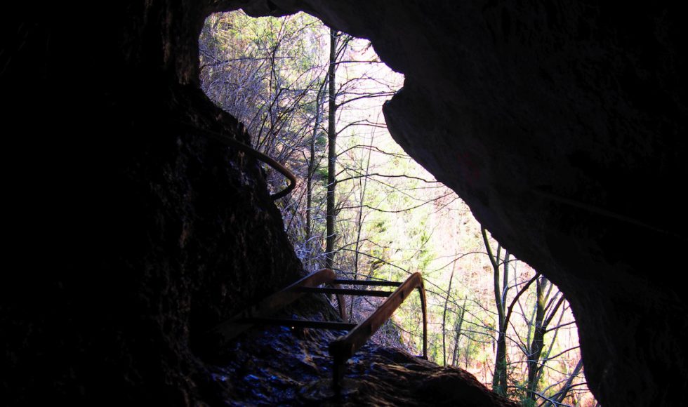 Tiesňava Steinwandklamm a ferrata Rudolf Decker Steig